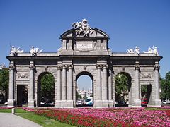 Puerta de Alcalá en Madrid, de Francesco Sabatini (1778)