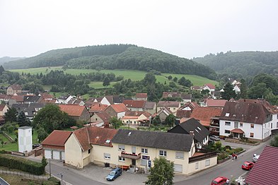 Blick von der Burg in Richtung Südwesten