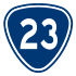 Provincial Highway 23 shield}}