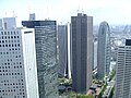 東京都廳所見的西新宿超高層大廈群。