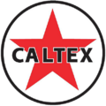 Logo de la compagnie pétrolière américaine Caltex, environ 1936.