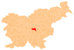 Location of the Municipality of Šmartno pri Litiji in Slovenia