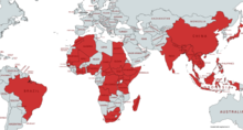 Native range of "Marsilea minuta"