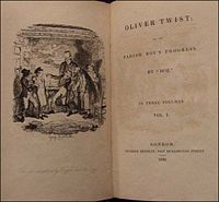 Första utgåvan av Oliver Twist.