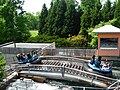 De bandoptakeling van Roman Rapids in Busch Gardens Europe