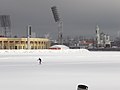 Nevades a l'estadi Petrovski.