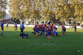 Le Céret sportif contre le SC Mazamet au stade Louis-Fondecave de Céret.