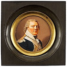 Regementets chef 1794-1810, Adolf Ludvig von Schwerin, iklädd regementets uniform m/1792