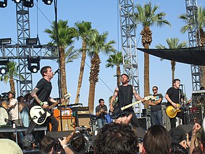 Against Me! на сцене фестиваля Coachella, 2007