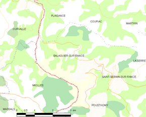 Poziția localității Balaguier-sur-Rance