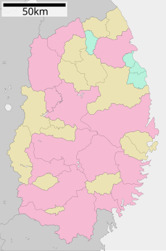 釜石港の位置（岩手県内）