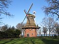 Windmolen in het Kurpark bij het openluchtmuseum