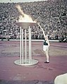 Image 27Paavo Nurmi and the Olympic flame in the opening ceremony of the 1952 Summer Olympics (from 1950s)