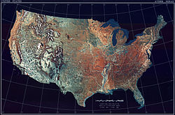 Ang mapa ng mainland United States