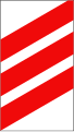 243c: Countdown beacon of the distance to a railroad crossing ahead (150m)