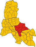 Location of Svay Teab District