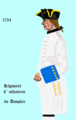 Régiment du Dauphin 1734 bis 1757.