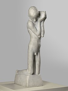 Le Petit Porteur de reliques (1897), marbre, musée royal des Beaux-Arts d'Anvers.