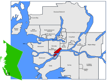 Lokasi New Westminster di Metro Vancouver