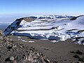 Le Glacier Furtwängler, calotte du Kilimanjaro en Tanzanie.