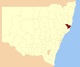 Città di Greater Taree – Mappa