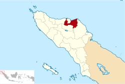 Location within Aceh