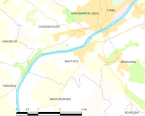 Poziția localității Saint-Vite