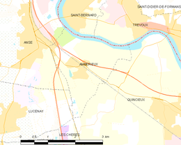 Ambérieux - Localizazion