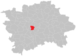 Location of Nusle in Prague