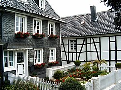 Typical Houses in Solingen-Gräfrath