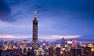 Taipei 101 at twilight