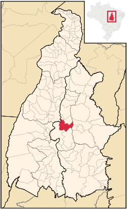 Localization of Palmas in Tocantins