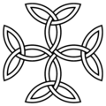 La croix des triquetras ou "Croix carolingienne".