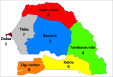 zones militaires du Sénégal.