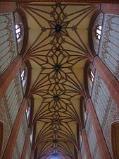 Interior de la antigua abacial cisterciense de Pelplin