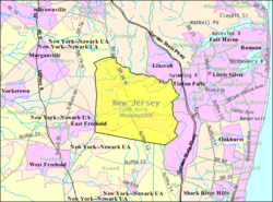 Census Bureau map of Colts Neck Township, New Jersey