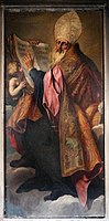 Saint Benoît, huile sur toile.