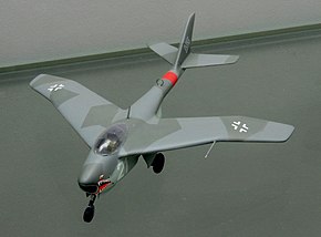 He P.1078 Aの模型。シュパイアー技術博物館の収蔵品。