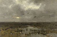 Anton Mauve, c. 1886: 'Het moeras', olieverf op doek