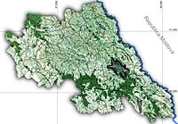 Vị trí của thành phố Iași ở România (màu đỏ)