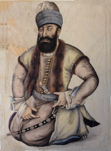Contemporary nga litrato ni Karim Khan Zand, ang magtutukod sa dinastiya (1751).