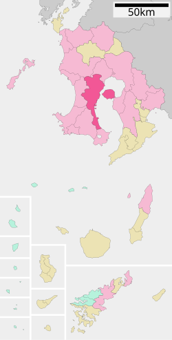 鹿兒島市位置圖