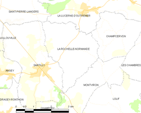 Poziția localității La Rochelle-Normande