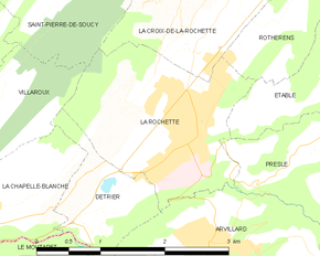 Poziția localității La Rochette