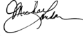 Michael Landon aláírása
