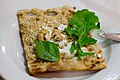 Bread, cheese, vegetables, walnuts: a common nutritious Iranian breakfast.