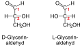 Glicerolaldehid (primjer trioze)