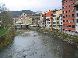 View o Dountoun Elgoibar an Deba River