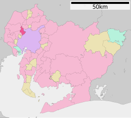 Lokasi Kiyosu di Prefektur Aichi