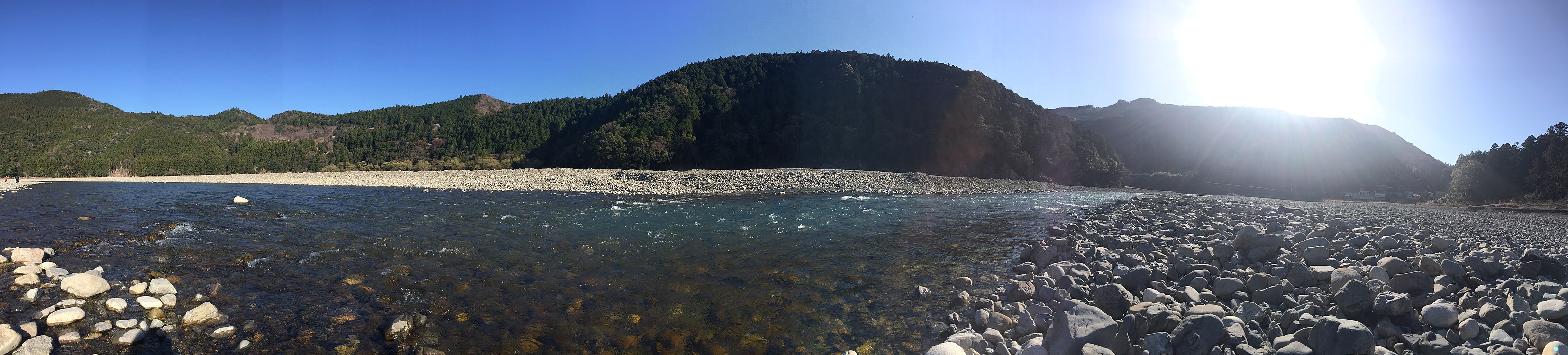 日本和歌山县田边市熊野本宫，熊野川，2016-03-21